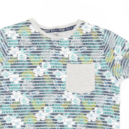 F&F Boys Multicoloured Floral  Basic T-Shirt Size 10-11 Years