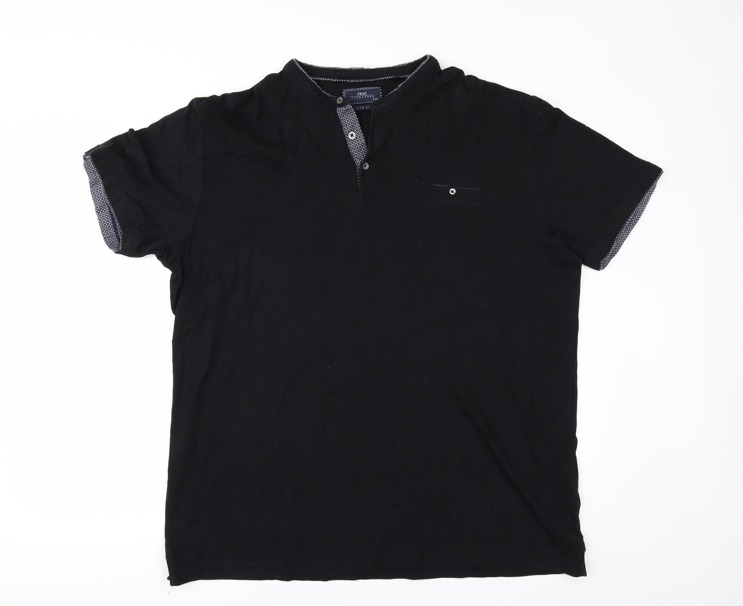 NEXT Mens Black    T-Shirt Size 2XL