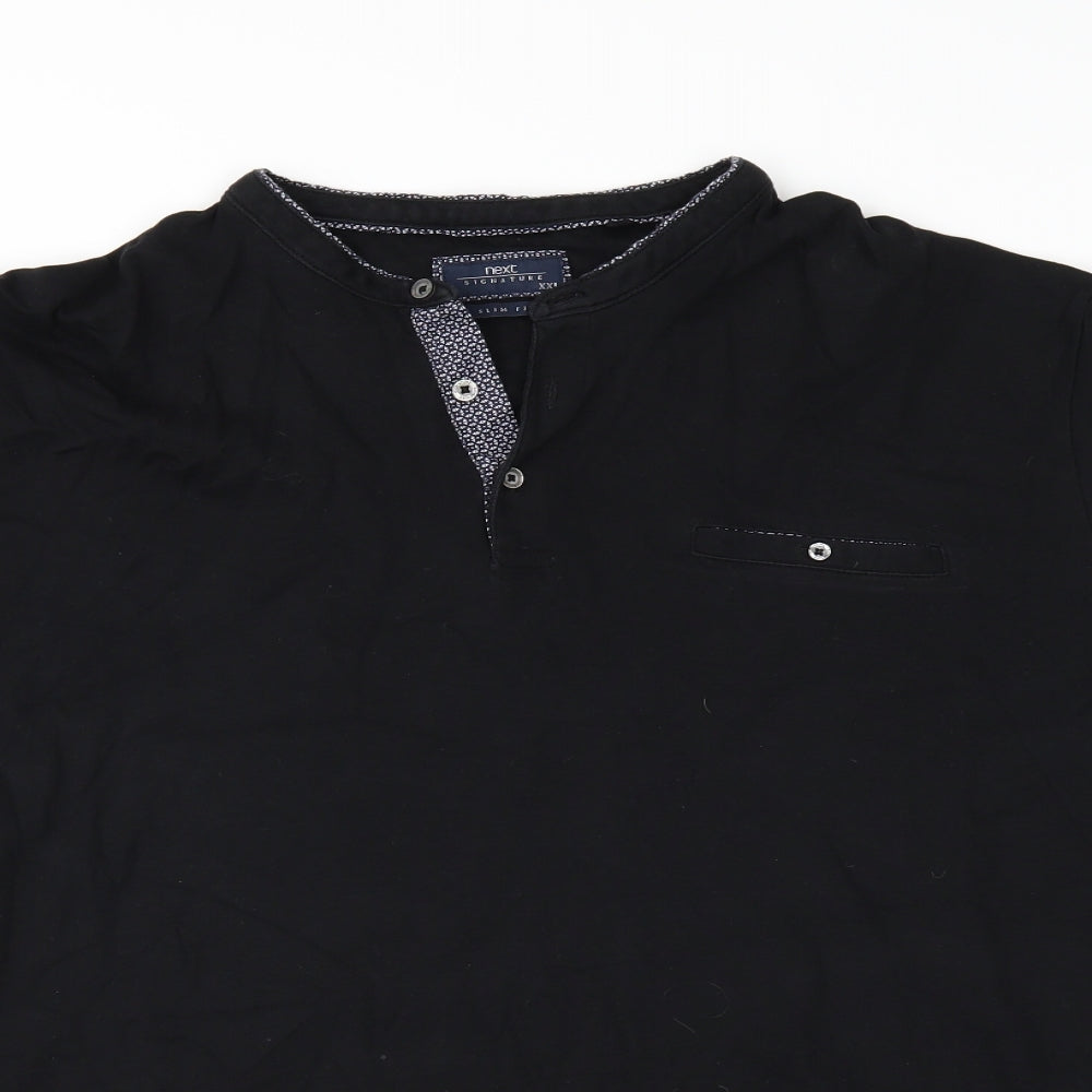 NEXT Mens Black    T-Shirt Size 2XL