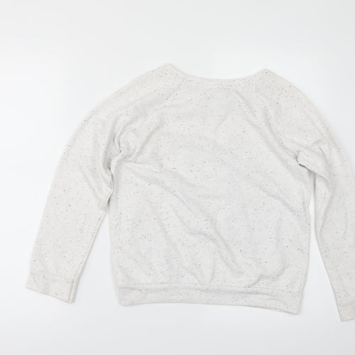 Preworn Girls Grey   Pullover Sweatshirt Size 11-12 Years