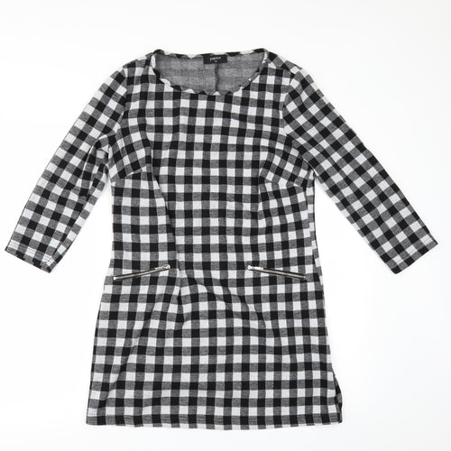 Papaya Womens Grey Check  A-Line  Size 10