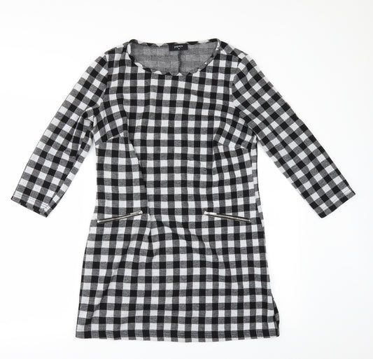 Papaya Womens Grey Check  A-Line  Size 10