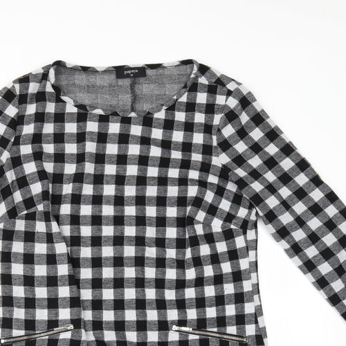 Papaya Womens Grey Check  A-Line  Size 10