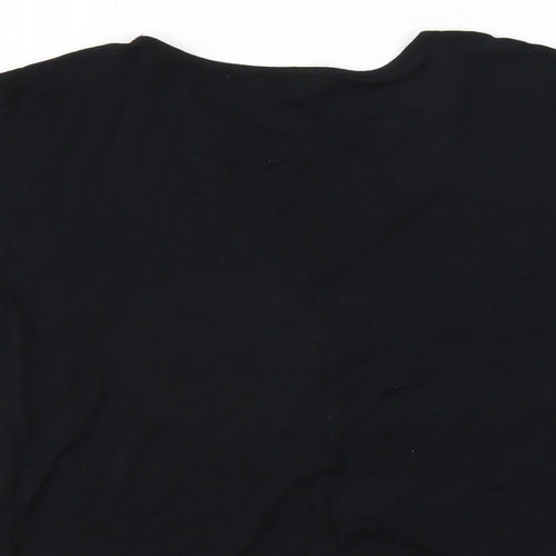 BlueZoo Girls Black   Basic Blouse Size 7-8 Years  - Reindeer