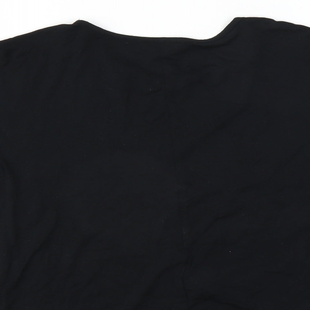 BlueZoo Girls Black   Basic Blouse Size 7-8 Years  - Reindeer