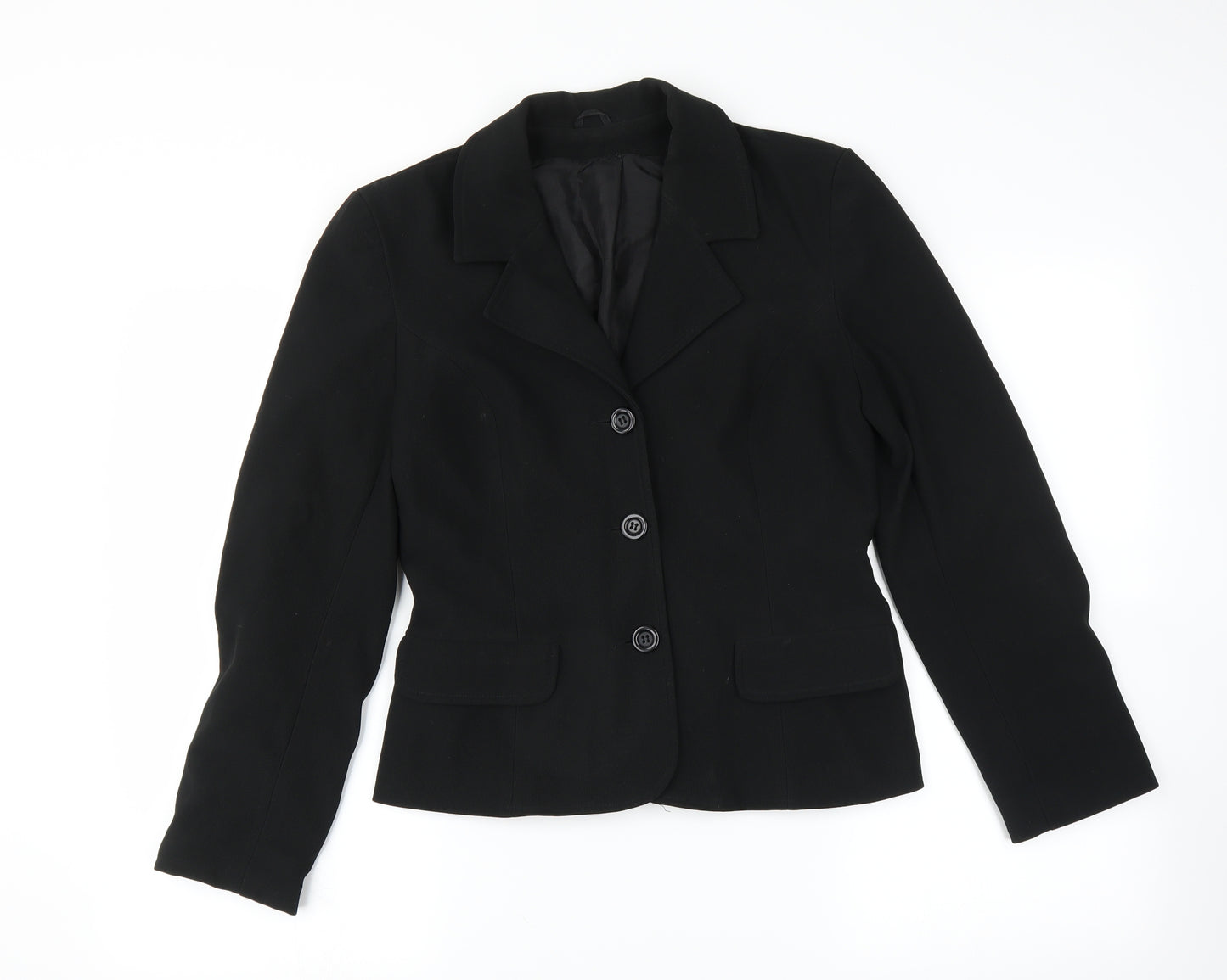 Preworn Womens Black   Jacket Suit Jacket Size 8