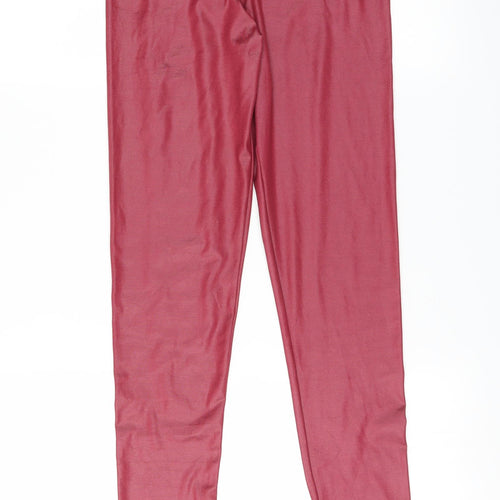 Jane Norman Womens Red   Carrot Leggings Size 8 L27 in