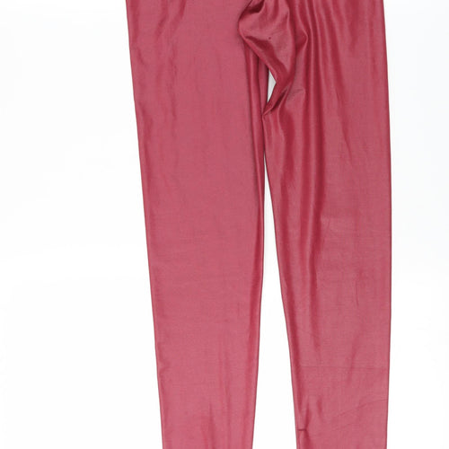 Jane Norman Womens Red   Carrot Leggings Size 8 L27 in