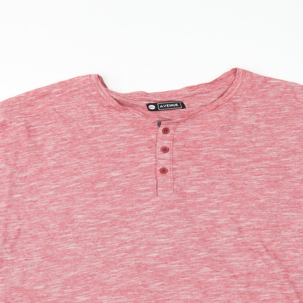 Avenue Mens Red    T-Shirt Size 2XL
