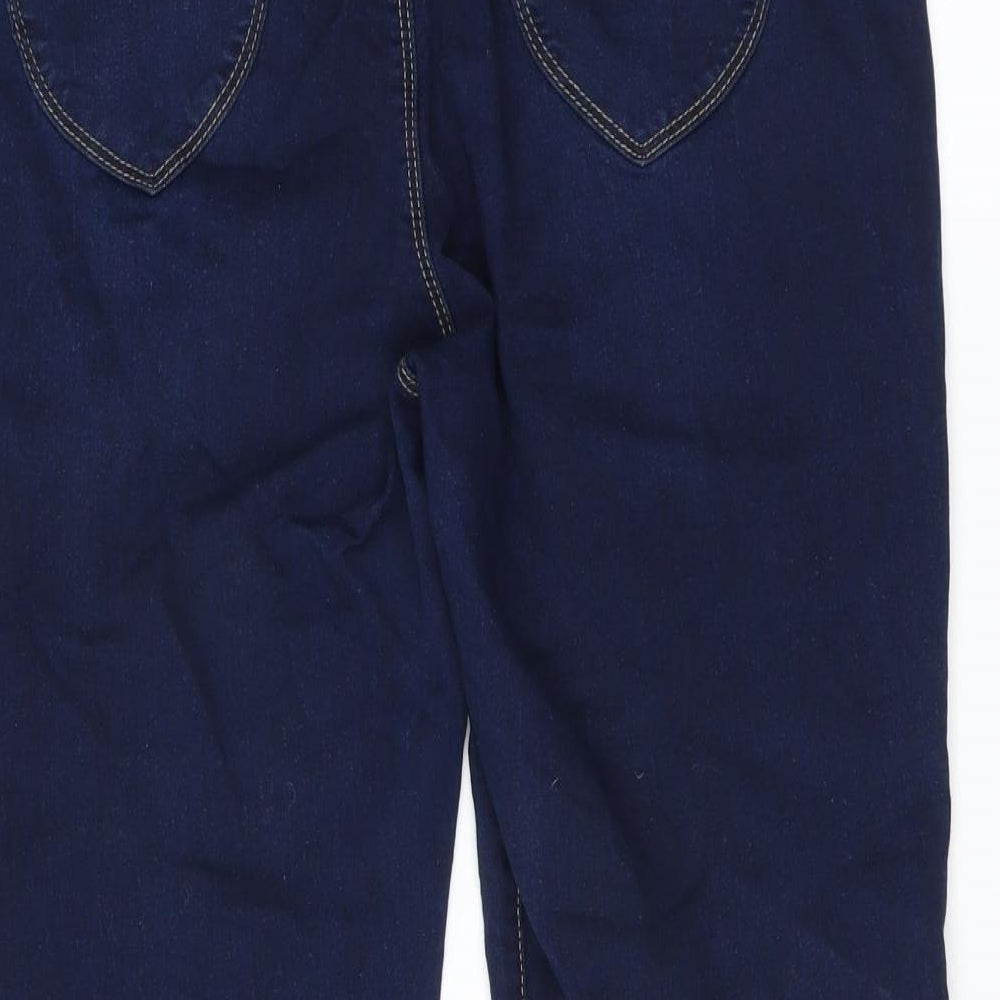 Eden Womens Blue   Cropped Trousers Size 14 L22 in