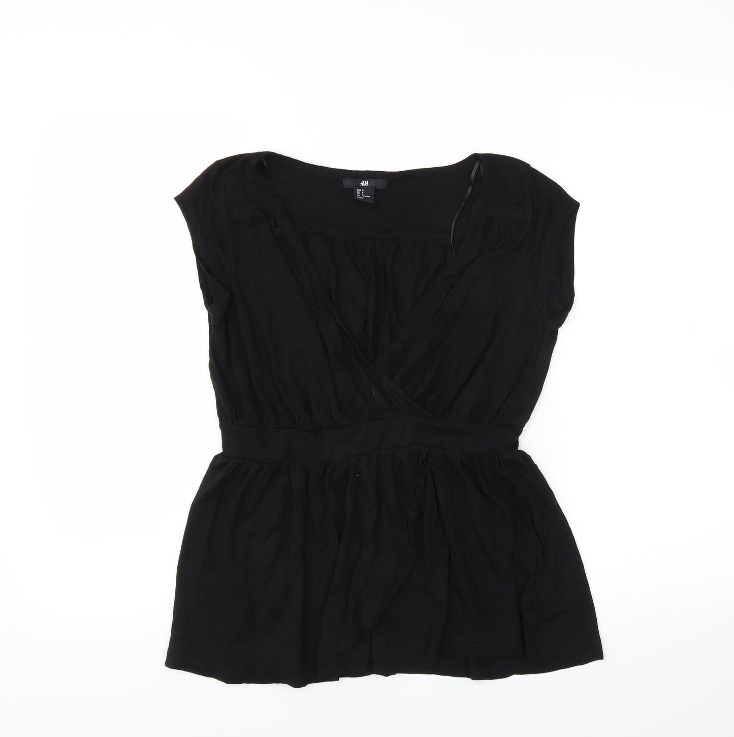 H&M Womens Black   Basic Blouse Size S