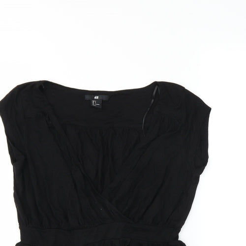 H&M Womens Black   Basic Blouse Size S