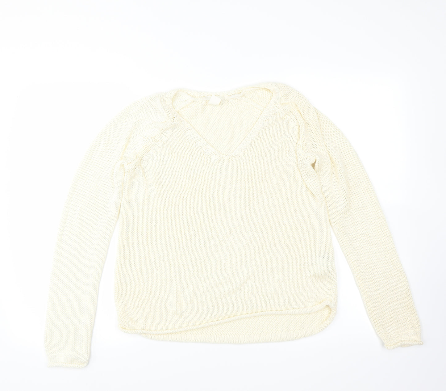 H&M Womens Ivory   Pullover Jumper Size S