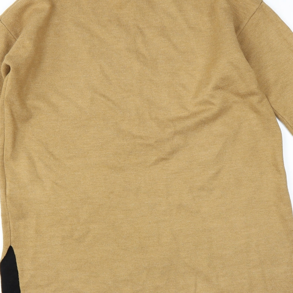 Topshop Womens Brown   Jumper Dress  Size 8