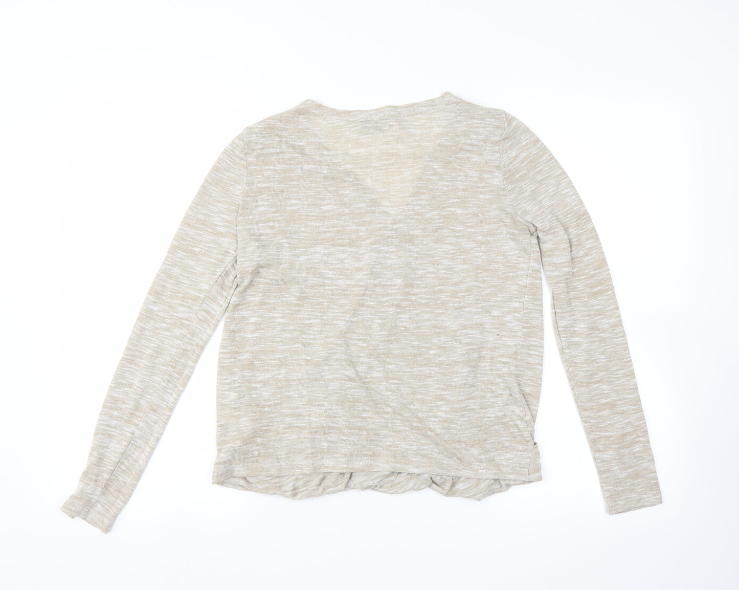F&F Womens Beige   Pullover Jumper Size 10  - wrap detail