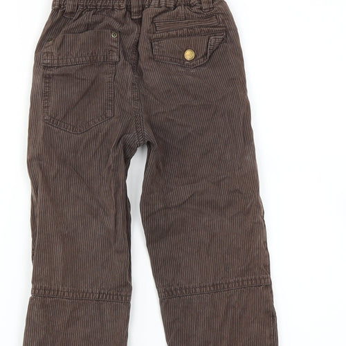 NEXT Boys Brown Striped  Chino Trousers Size 3-4 Years