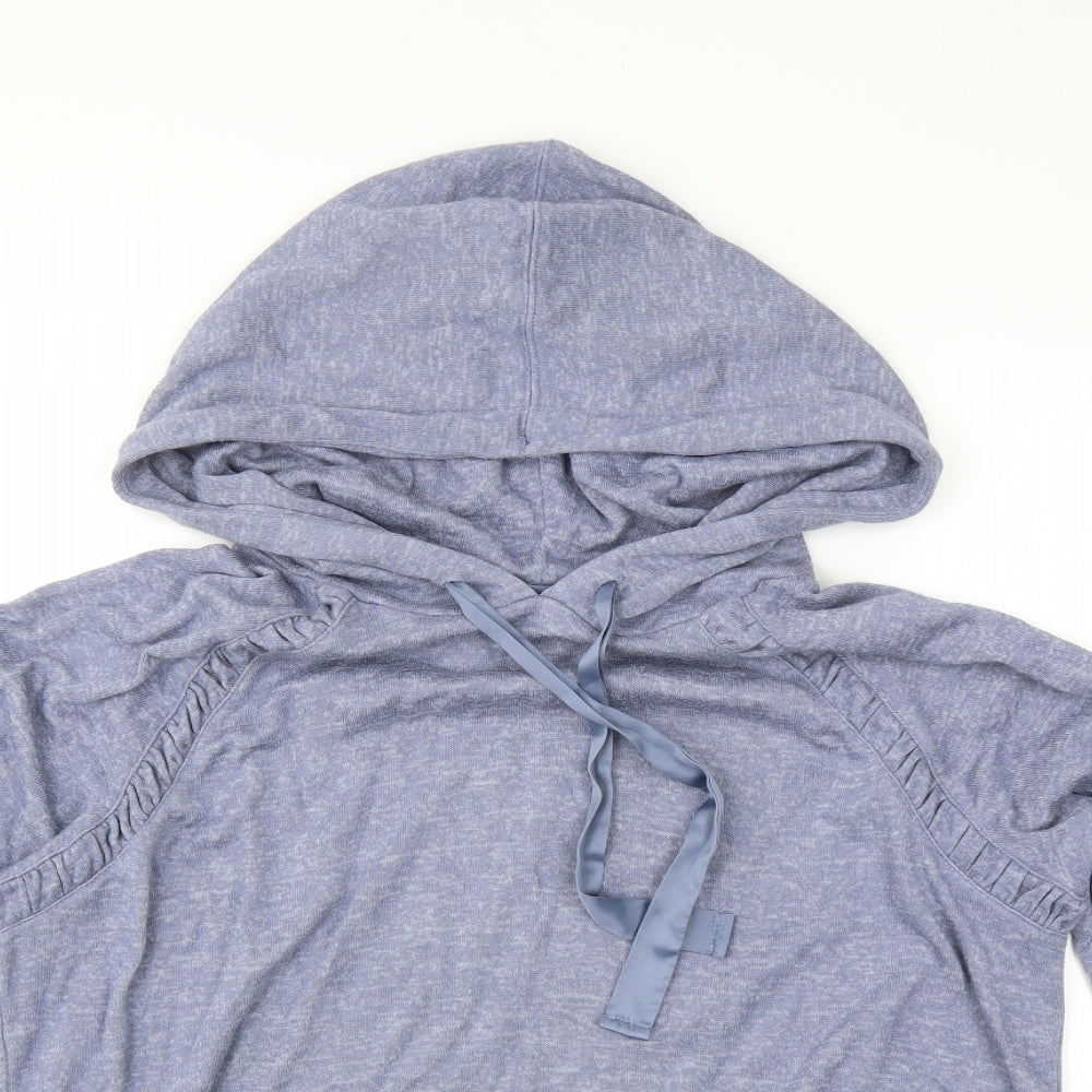 NEXT Womens Blue Solid  Top Pyjama Top Size L  - LOUNGEWEAR HOODIE