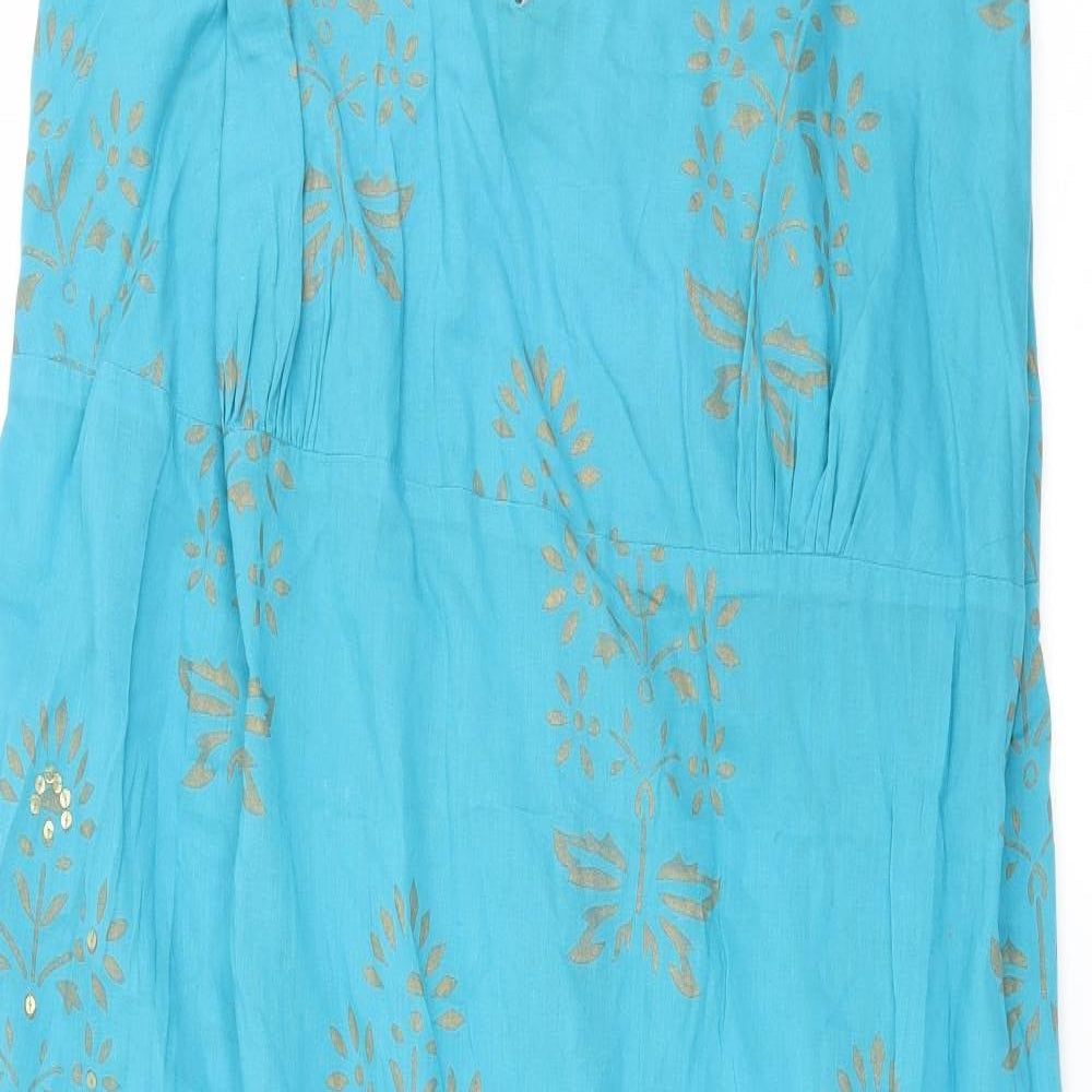Simply Be Womens Blue Floral  Slip Dress  Size 20