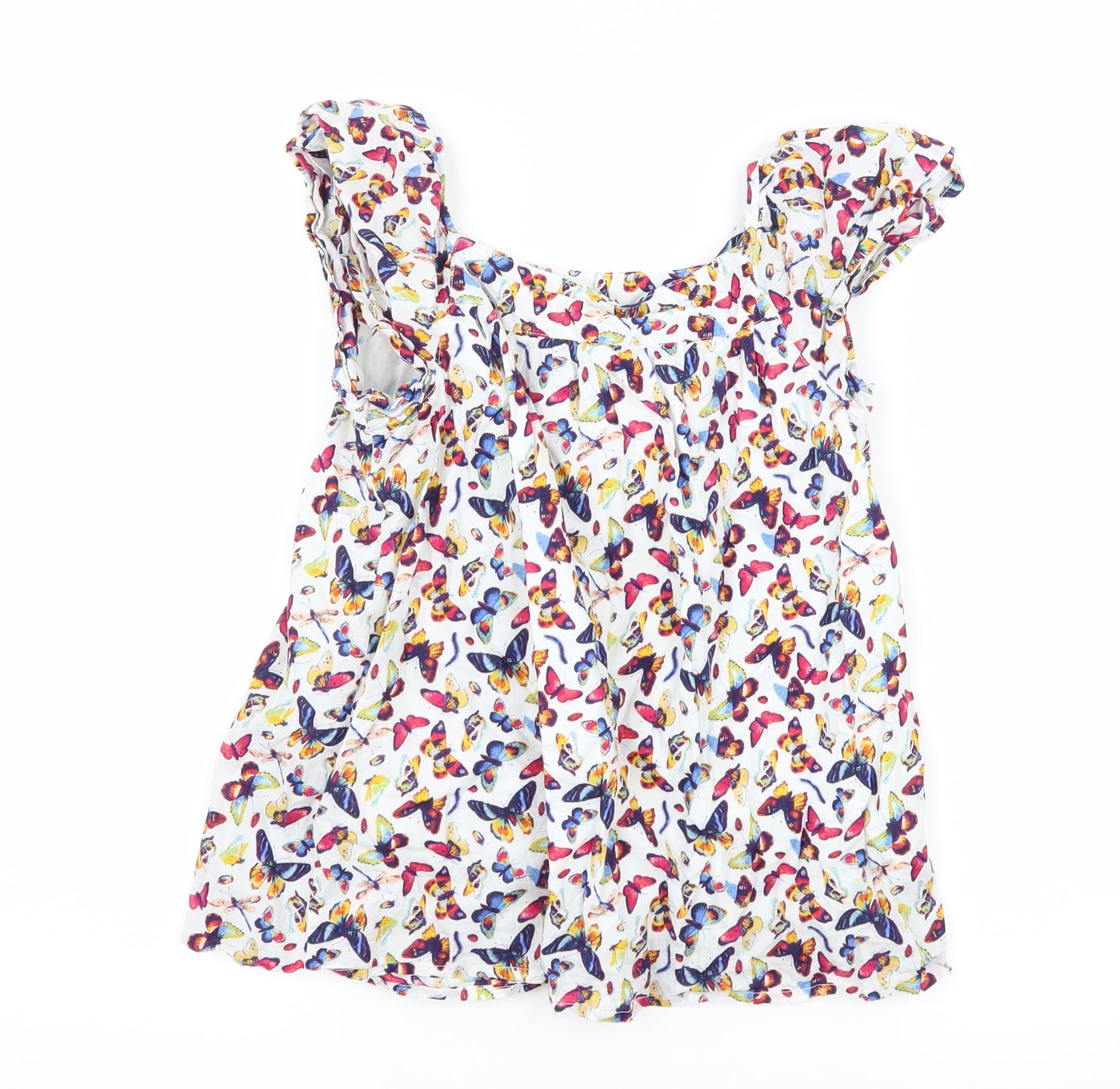 Gap Girls Multicoloured Geometric  Basic Blouse Size 8 Years  - Butterflies