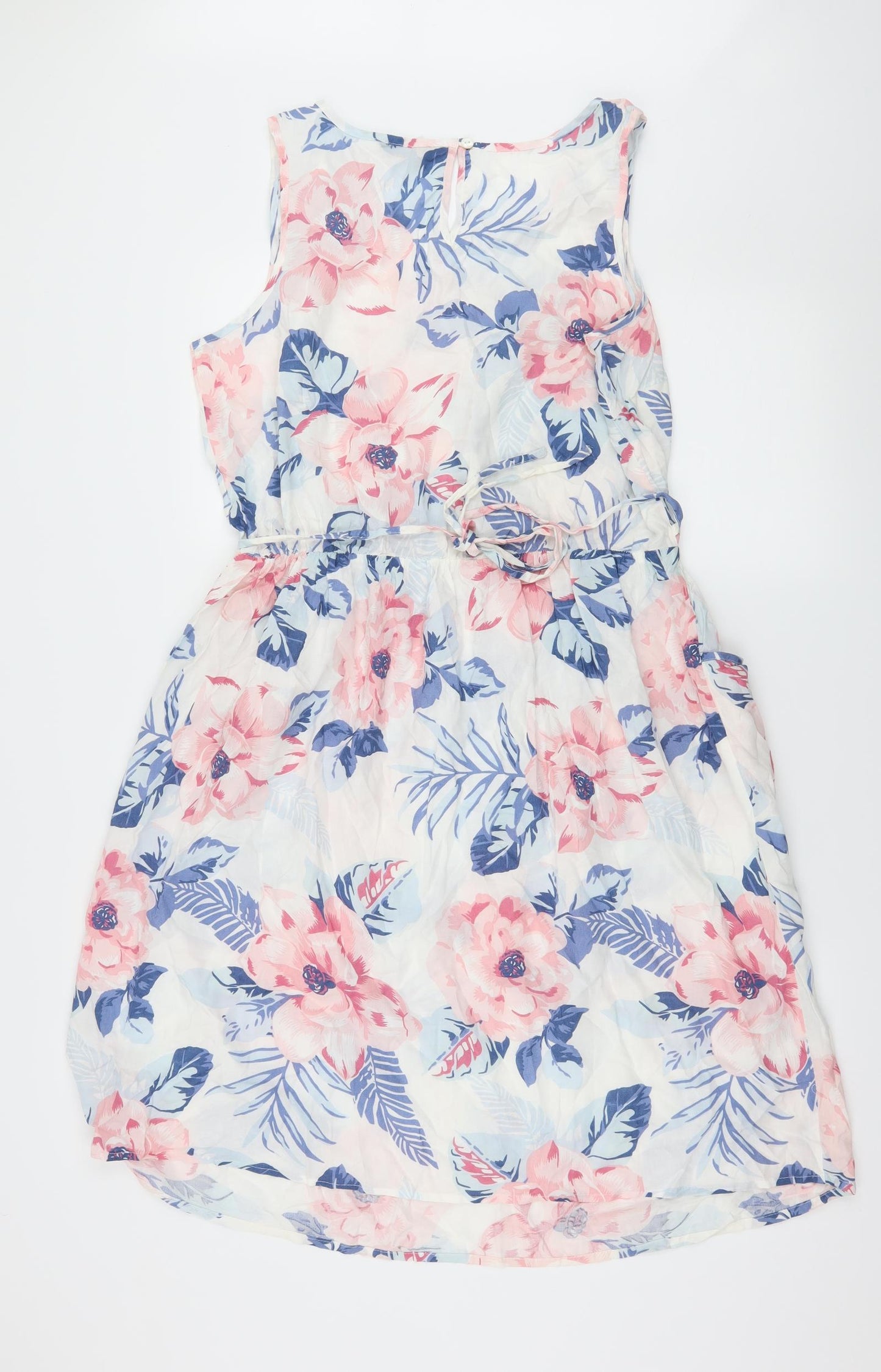 Yours Womens White Floral  Fit & Flare  Size 16
