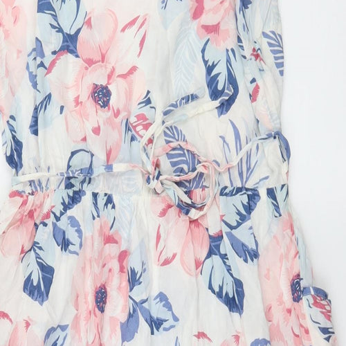 Yours Womens White Floral  Fit & Flare  Size 16