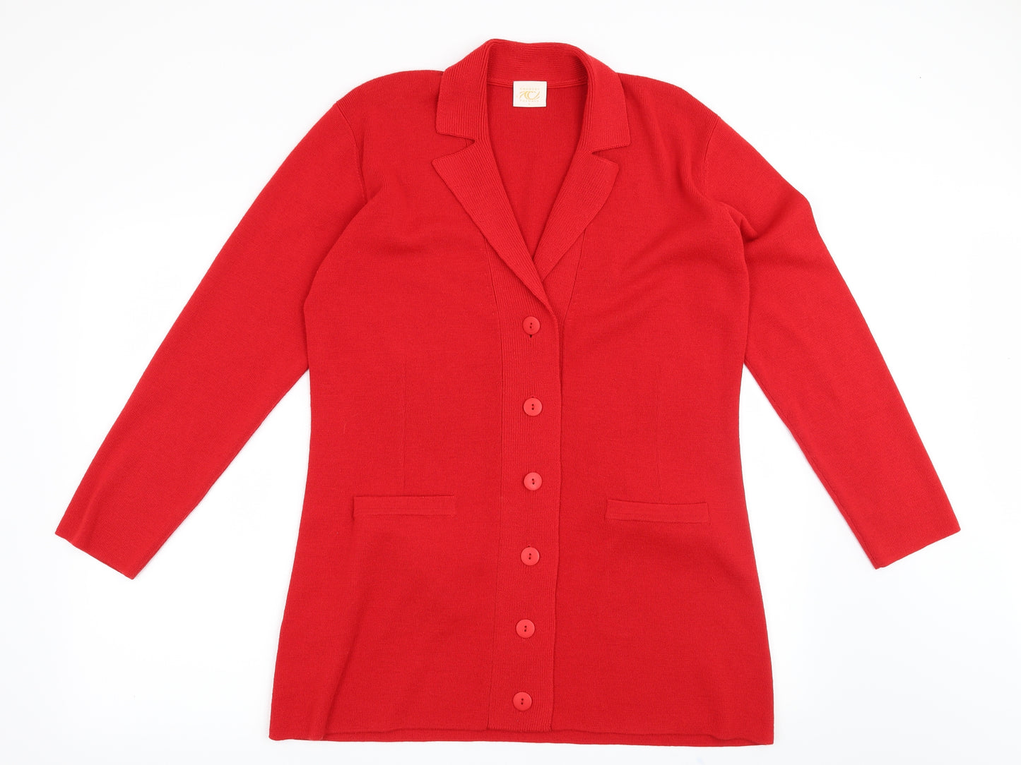 Country Casuals Womens Red   Cardigan Jumper Size L