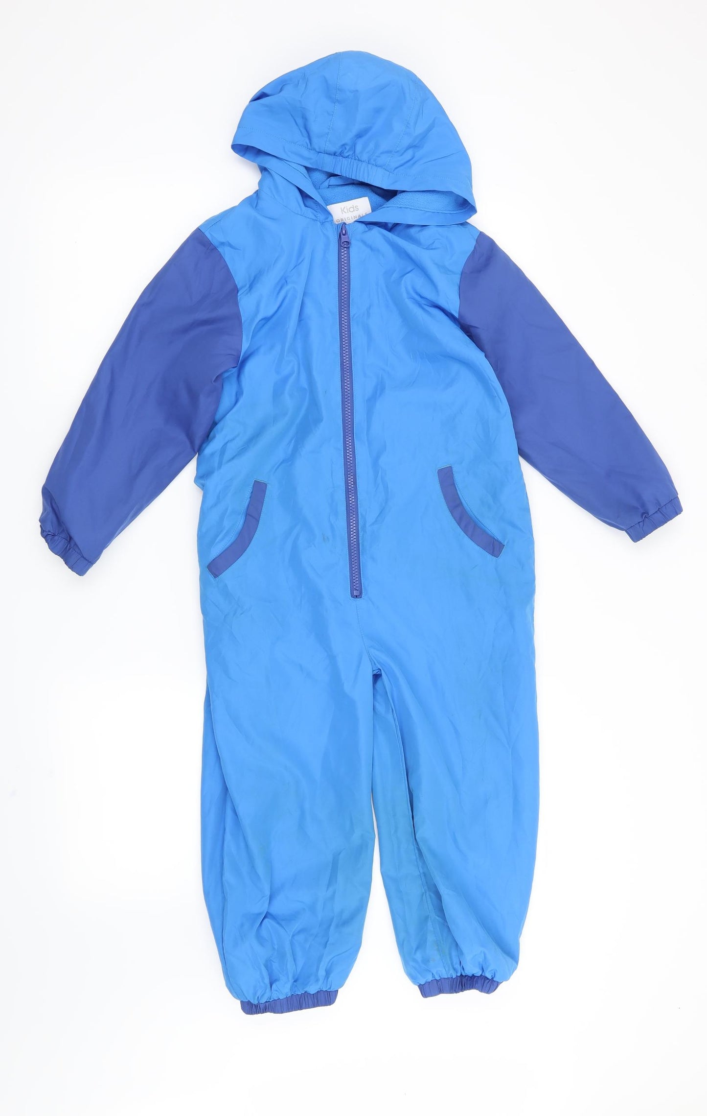 Preworn Boys Blue   Rain Coat Jacket Size 7-8 Years