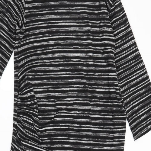 NEXT Womens Black Striped  Jumper Dress  Size 14
