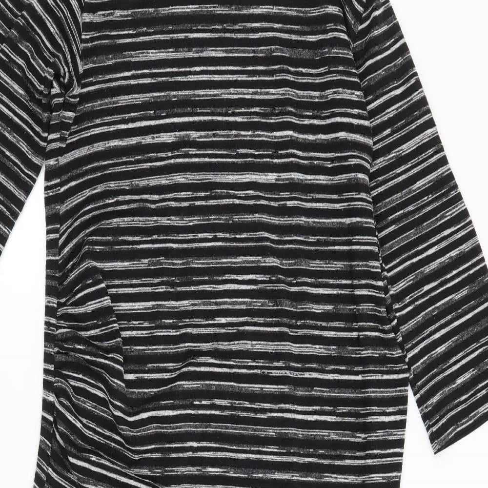 NEXT Womens Black Striped  Jumper Dress  Size 14