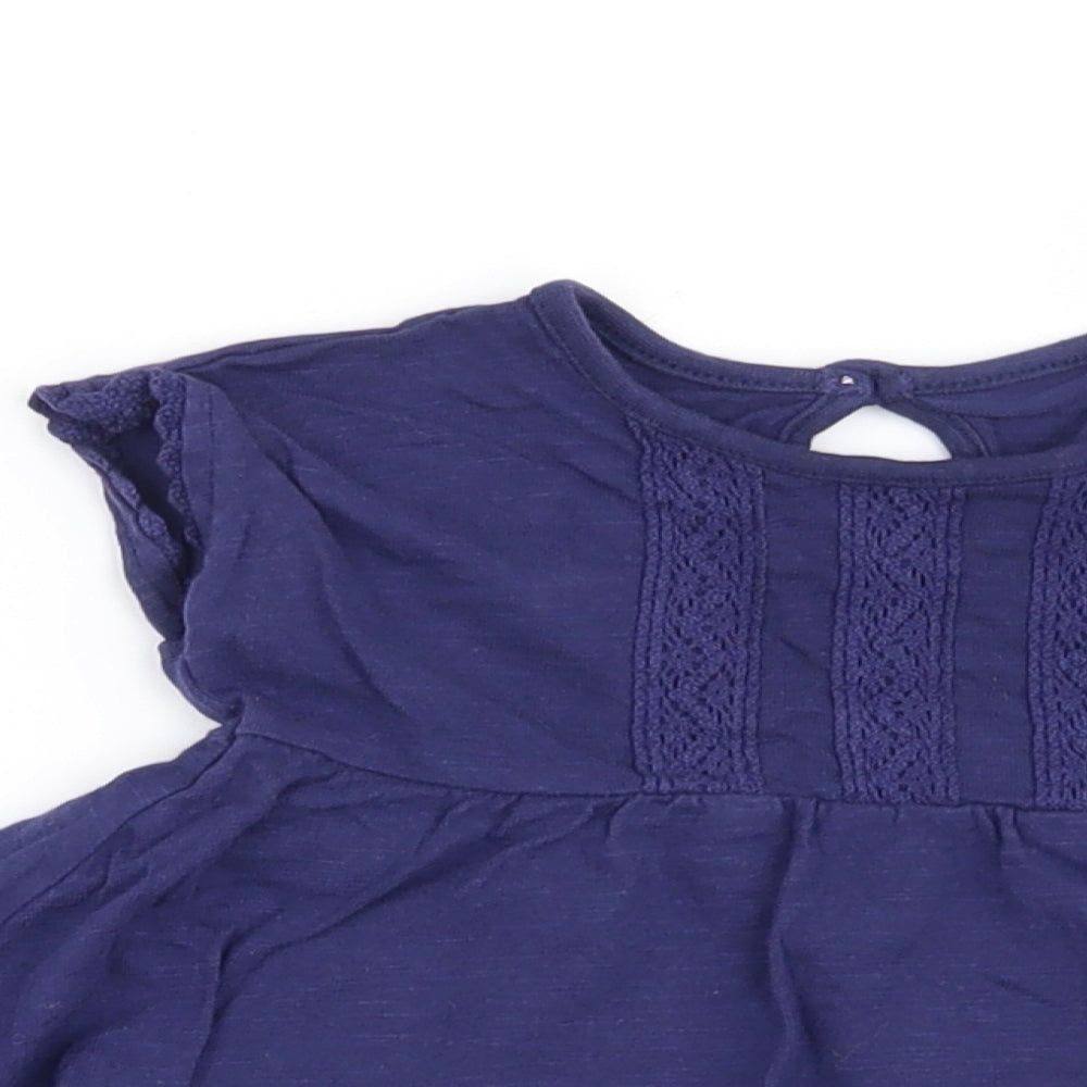 George Girls Blue   T-Shirt Dress  Size 3-6 Months
