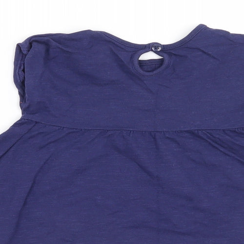 George Girls Blue   T-Shirt Dress  Size 3-6 Months