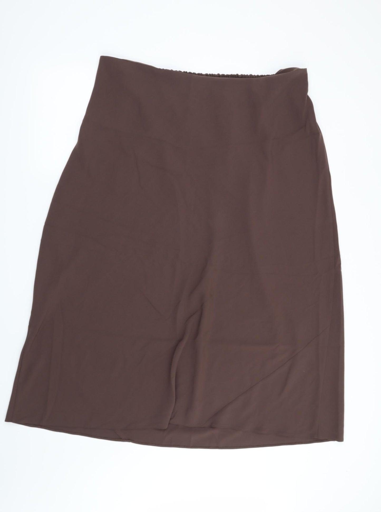 Preworn Womens Brown   A-Line Skirt Size 38