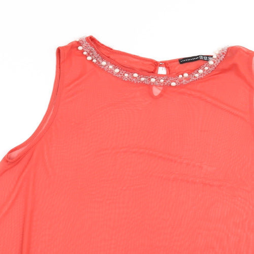 Atmosphere Womens Orange   Basic Blouse Size 16
