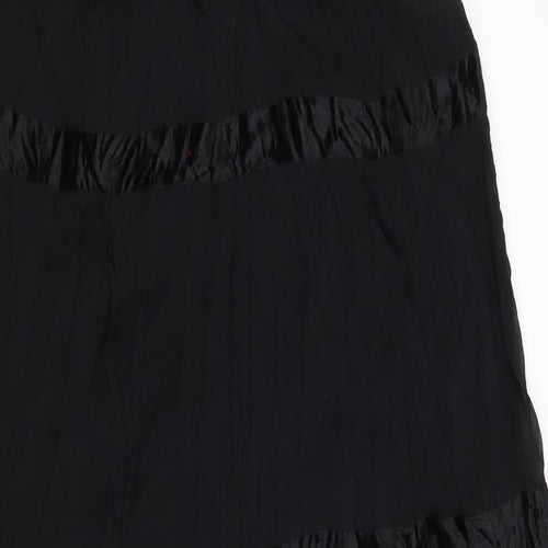 George Womens Black Striped  A-Line Skirt Size 40 in