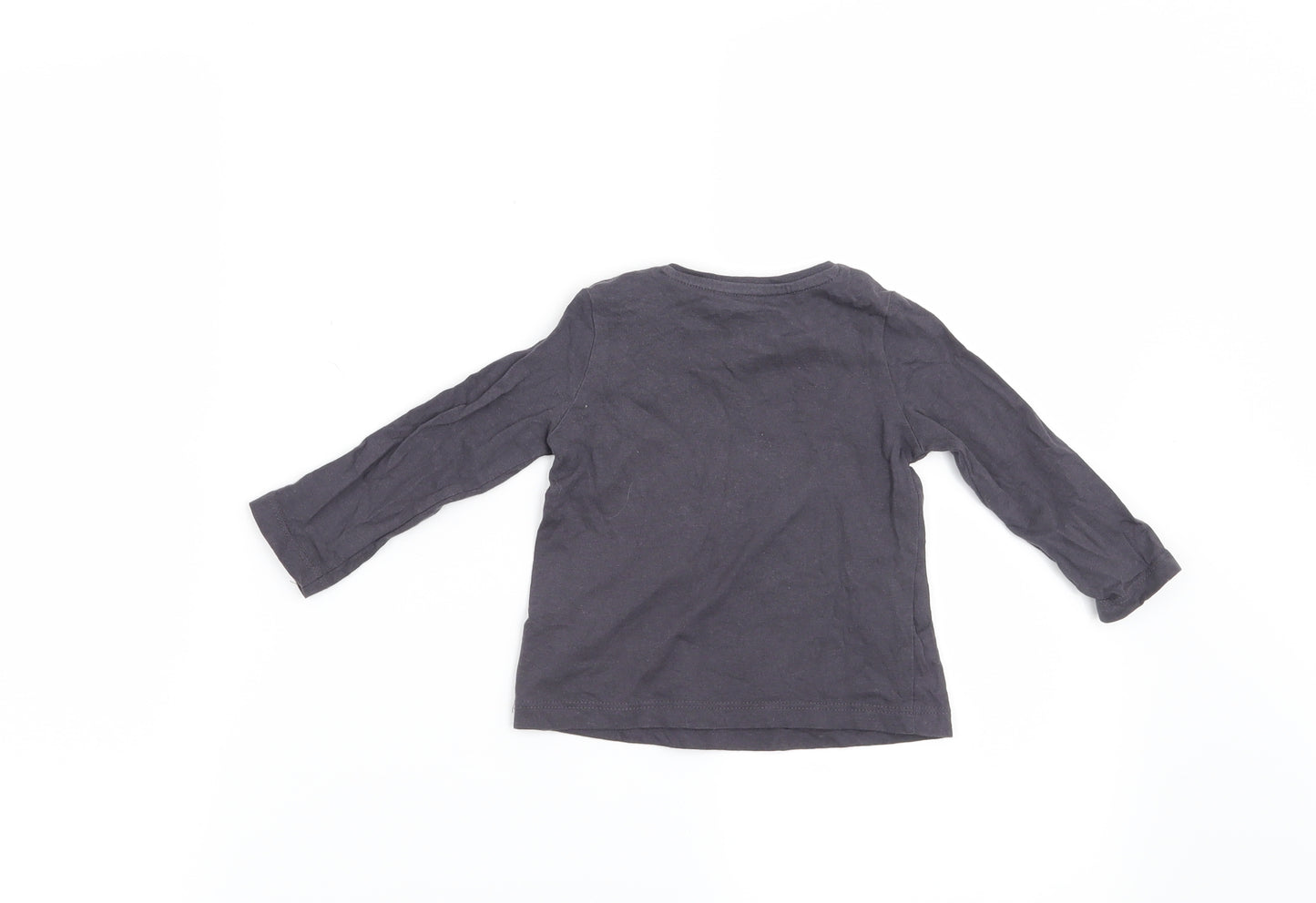 F&F Girls Grey   Basic T-Shirt Size 3-6 Months  - It's cool to be cute
