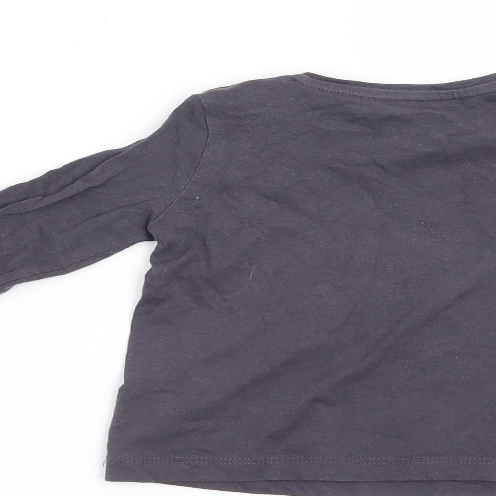 F&F Girls Grey   Basic T-Shirt Size 3-6 Months  - It's cool to be cute