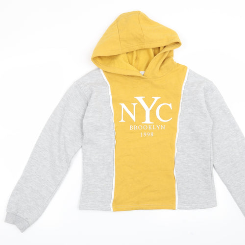 Primark Girls Grey   Pullover Hoodie Size 12-13 Years  - NYC Brooklyn 1998