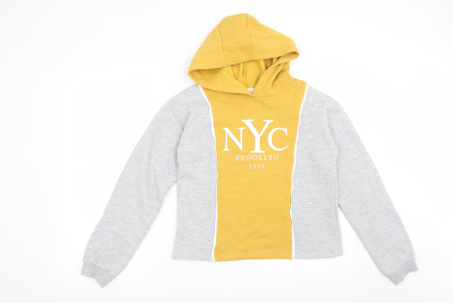 Primark Girls Grey   Pullover Hoodie Size 12-13 Years  - NYC Brooklyn 1998