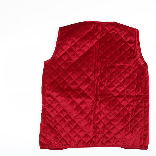 Preworn Womens Red   Gilet Jacket Size 12