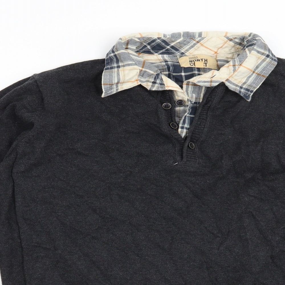 North Coast Mens Grey   Pullover Jumper Size M