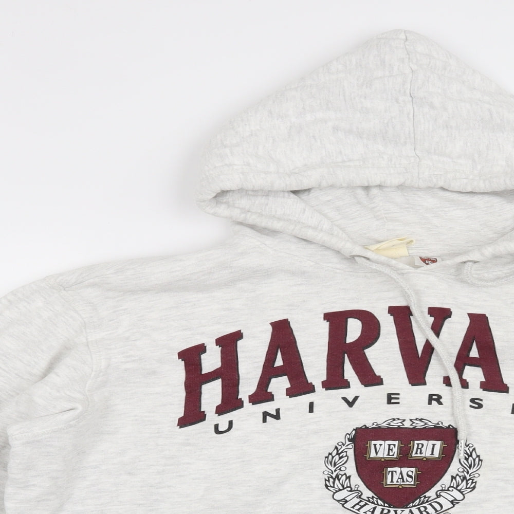 H&M Mens Grey   Pullover Hoodie Size L  - Harvard University