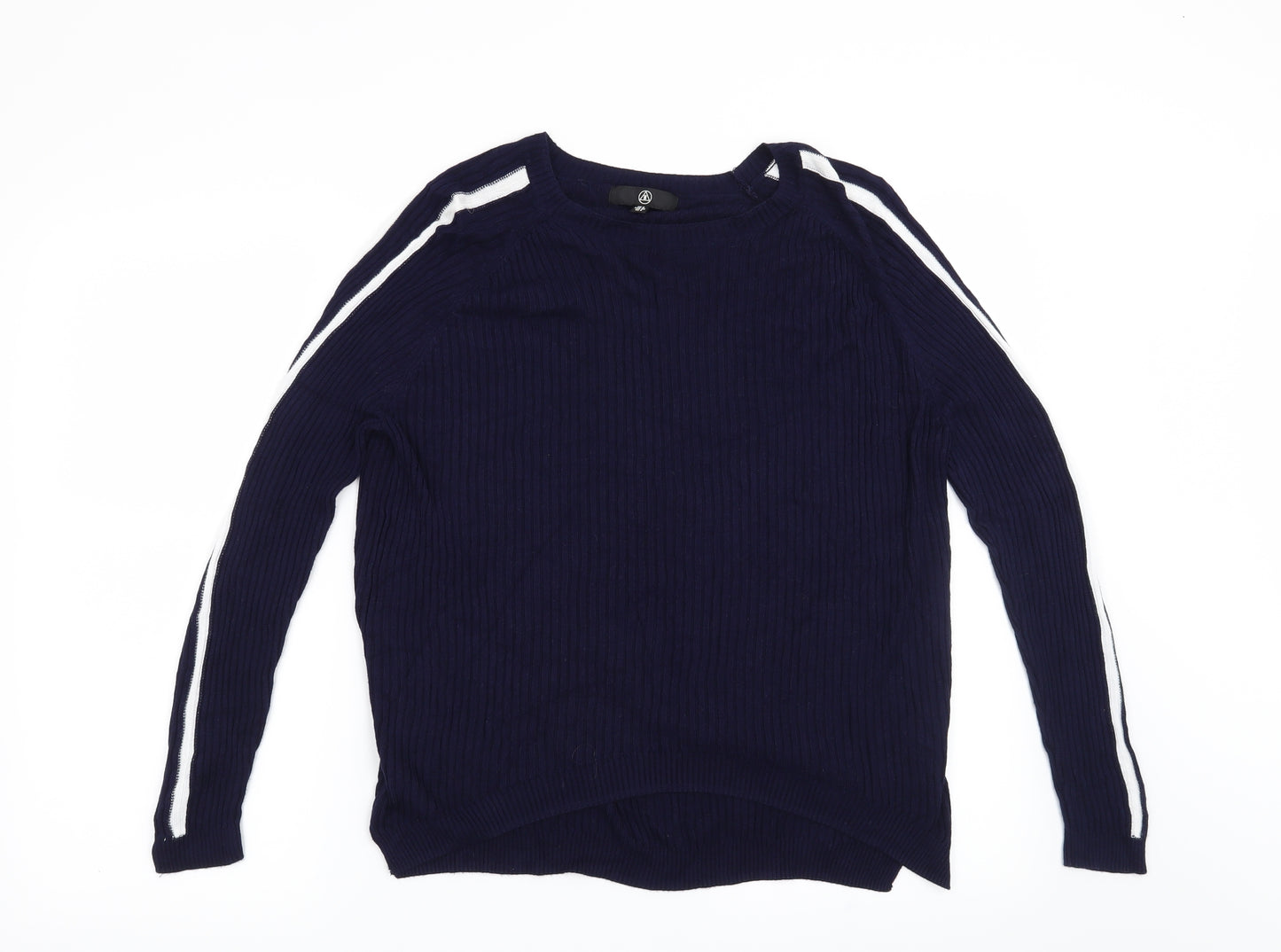 Missguided Womens Blue   Pullover Jumper Size 8