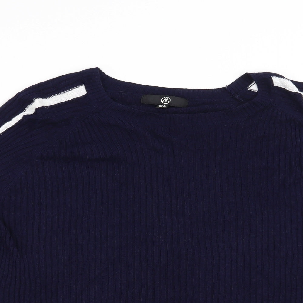 Missguided Womens Blue   Pullover Jumper Size 8