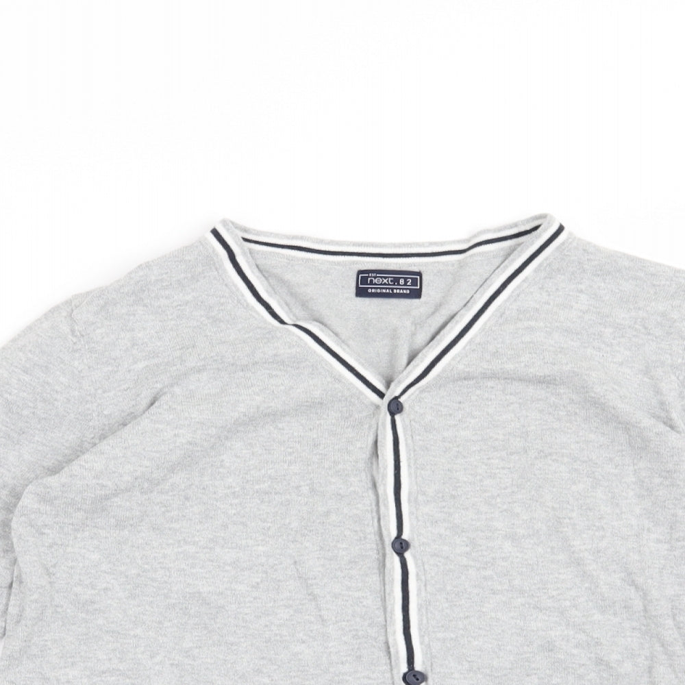 NEXT Boys Grey   Cardigan Jumper Size 10 Years