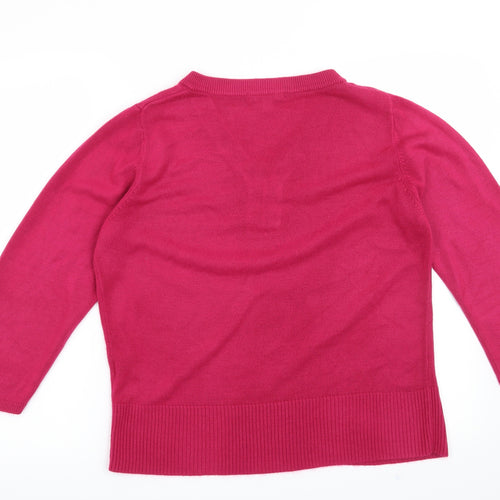 Klass Collection Womens Pink   Pullover Jumper Size L