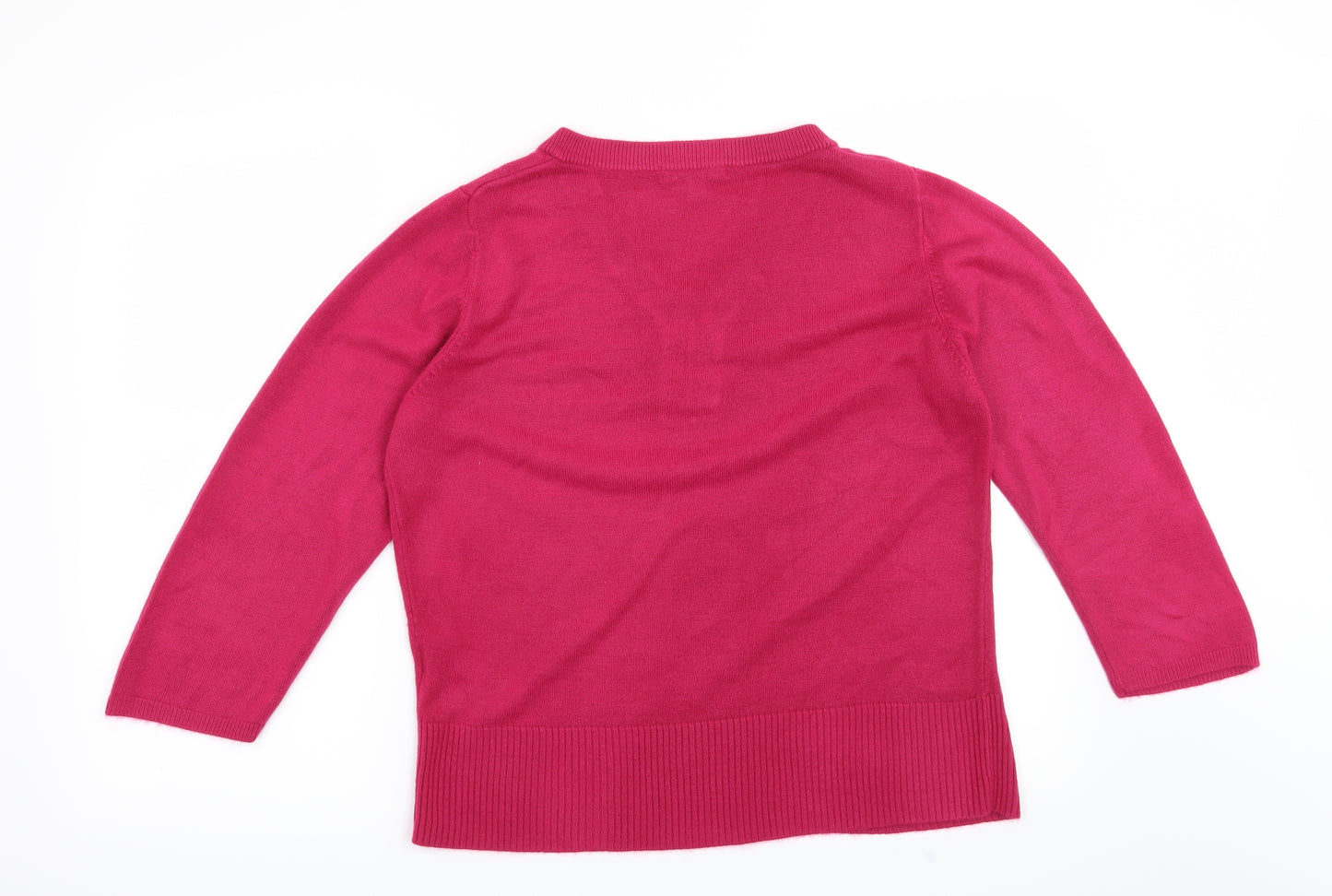 Klass Collection Womens Pink   Pullover Jumper Size L