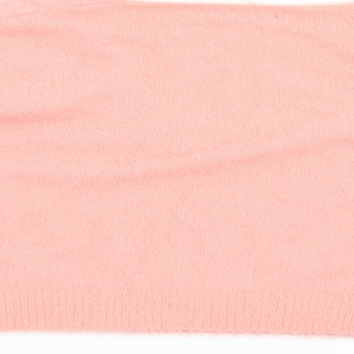 Boohoo Womens Pink   Pullover Jumper Size L