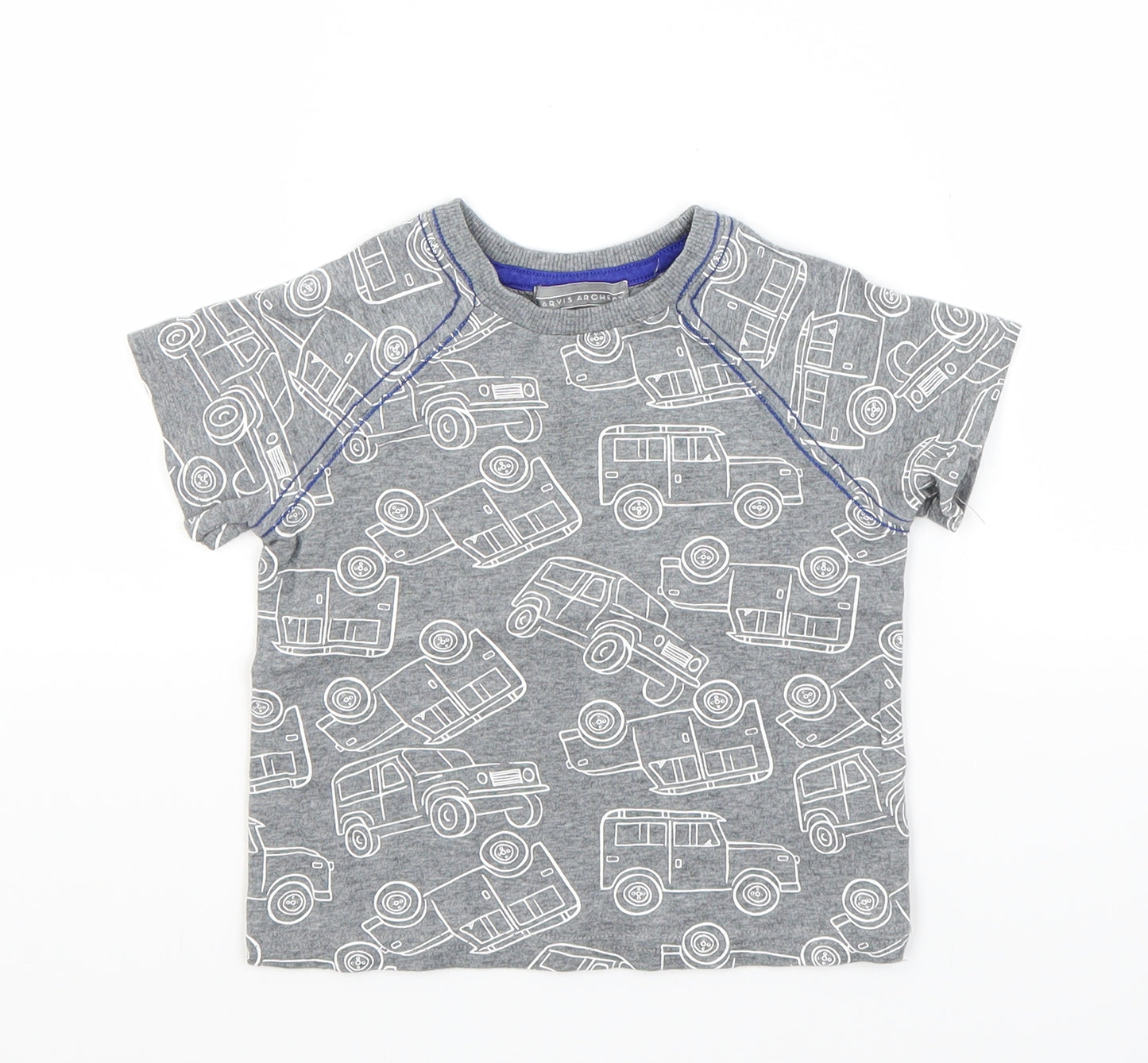Jarvis Archer Boys Grey   Basic T-Shirt Size 12-18 Months