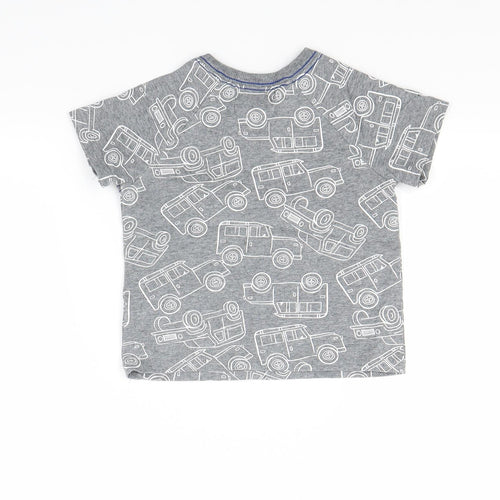 Jarvis Archer Boys Grey   Basic T-Shirt Size 12-18 Months