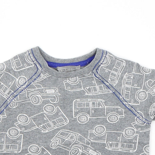 Jarvis Archer Boys Grey   Basic T-Shirt Size 12-18 Months